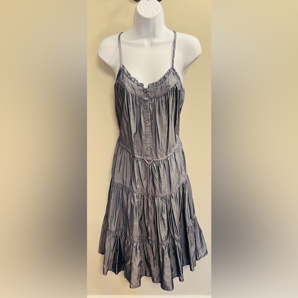 DKNY Jeans sleeveless tiered midi dress, size XS